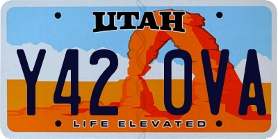 UT license plate Y420VA