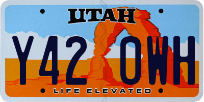 UT license plate Y420WH