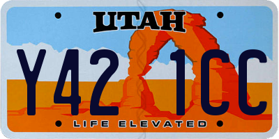 UT license plate Y421CC