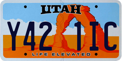 UT license plate Y421IC