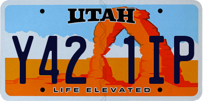 UT license plate Y421IP
