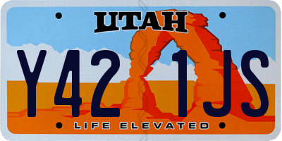 UT license plate Y421JS