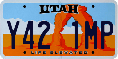 UT license plate Y421MP