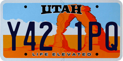 UT license plate Y421PQ
