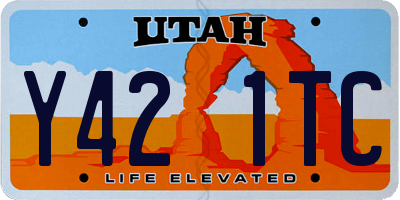 UT license plate Y421TC