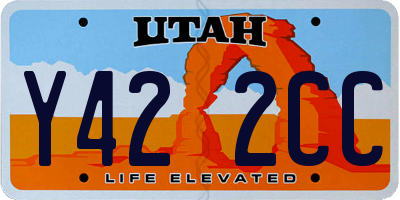 UT license plate Y422CC