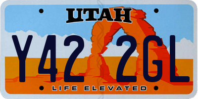 UT license plate Y422GL
