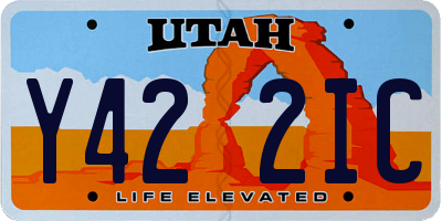 UT license plate Y422IC