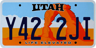 UT license plate Y422JI