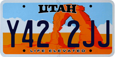 UT license plate Y422JJ