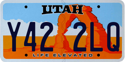 UT license plate Y422LQ