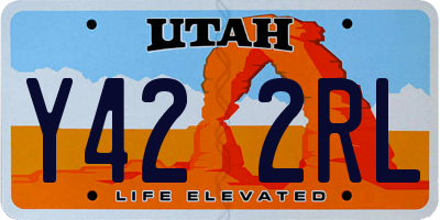 UT license plate Y422RL
