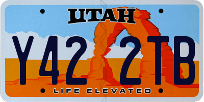 UT license plate Y422TB