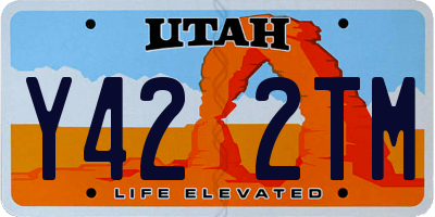 UT license plate Y422TM