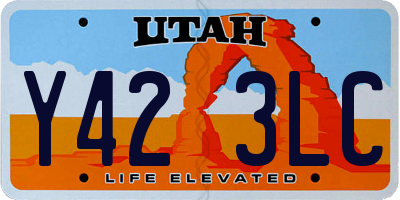 UT license plate Y423LC