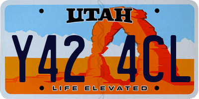 UT license plate Y424CL