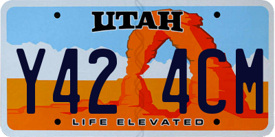 UT license plate Y424CM