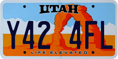 UT license plate Y424FL