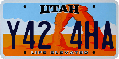 UT license plate Y424HA