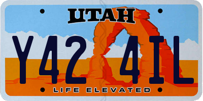 UT license plate Y424IL