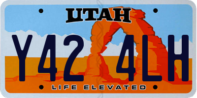 UT license plate Y424LH
