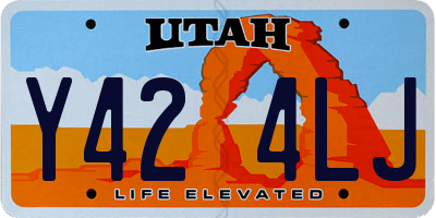 UT license plate Y424LJ