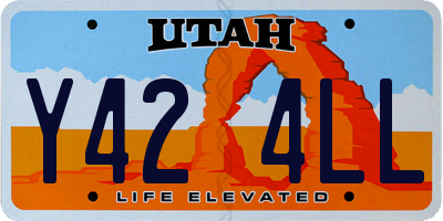 UT license plate Y424LL