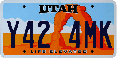 UT license plate Y424MK