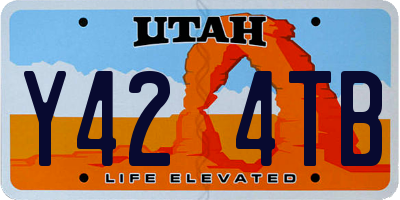 UT license plate Y424TB