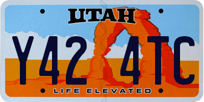 UT license plate Y424TC