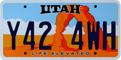 UT license plate Y424WH