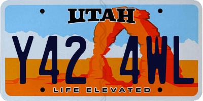 UT license plate Y424WL
