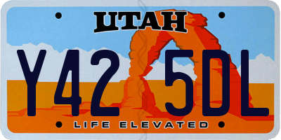 UT license plate Y425DL