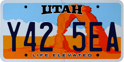 UT license plate Y425EA