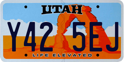 UT license plate Y425EJ