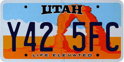 UT license plate Y425FC