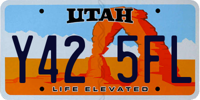 UT license plate Y425FL