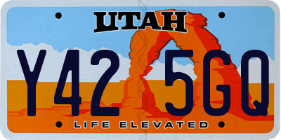 UT license plate Y425GQ