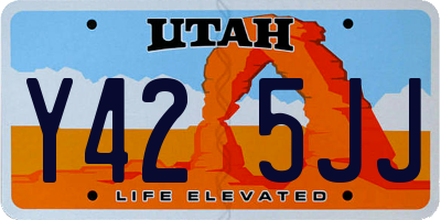 UT license plate Y425JJ