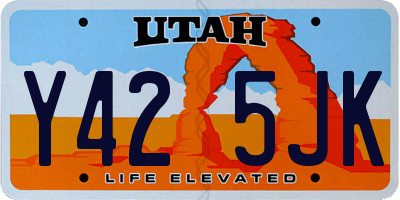 UT license plate Y425JK