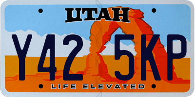 UT license plate Y425KP