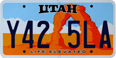 UT license plate Y425LA