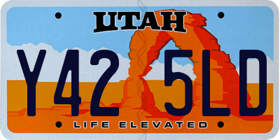 UT license plate Y425LD