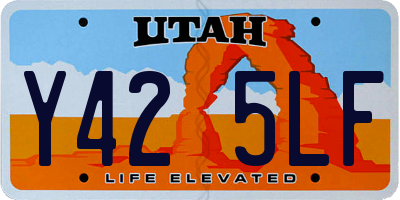 UT license plate Y425LF