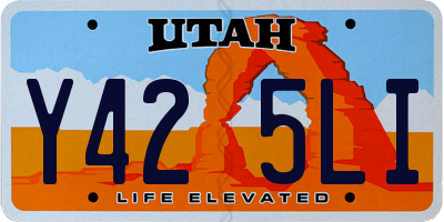 UT license plate Y425LI