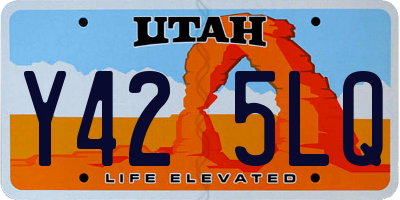 UT license plate Y425LQ