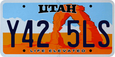 UT license plate Y425LS
