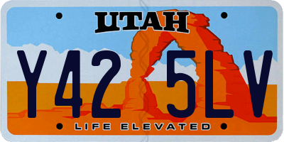 UT license plate Y425LV