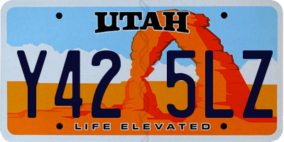 UT license plate Y425LZ
