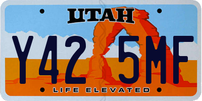 UT license plate Y425MF